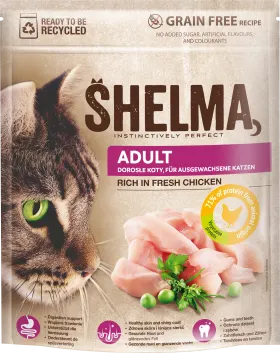 Shelma Dry cat food with chicken, adult, 750 g