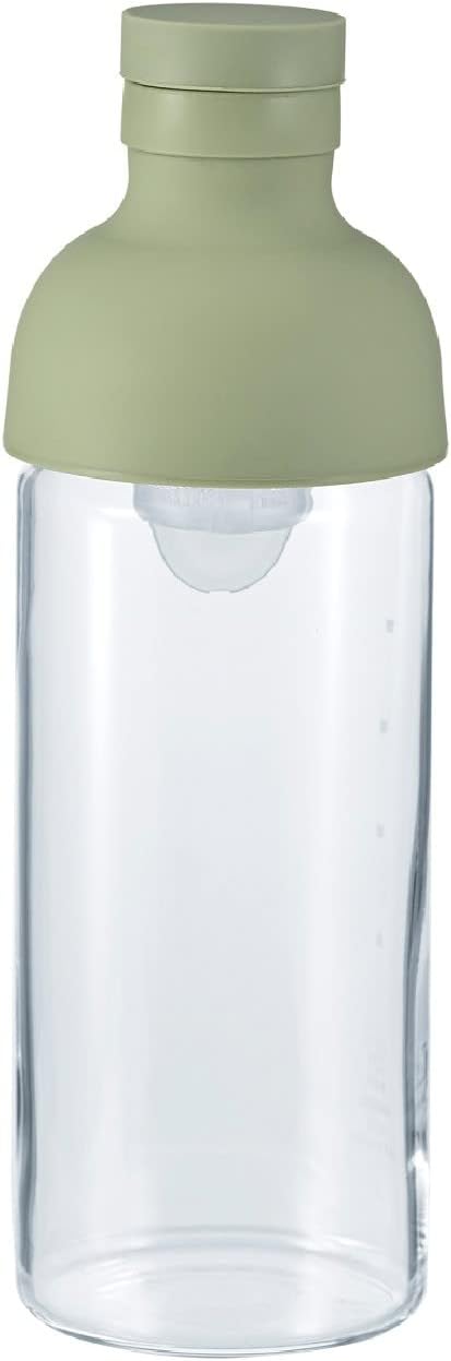 HARIO FIB-30-SG Filter-In Bottle, Practical Capacity, 298.7 ml (300 ml), Smoke Green, Made in Japan