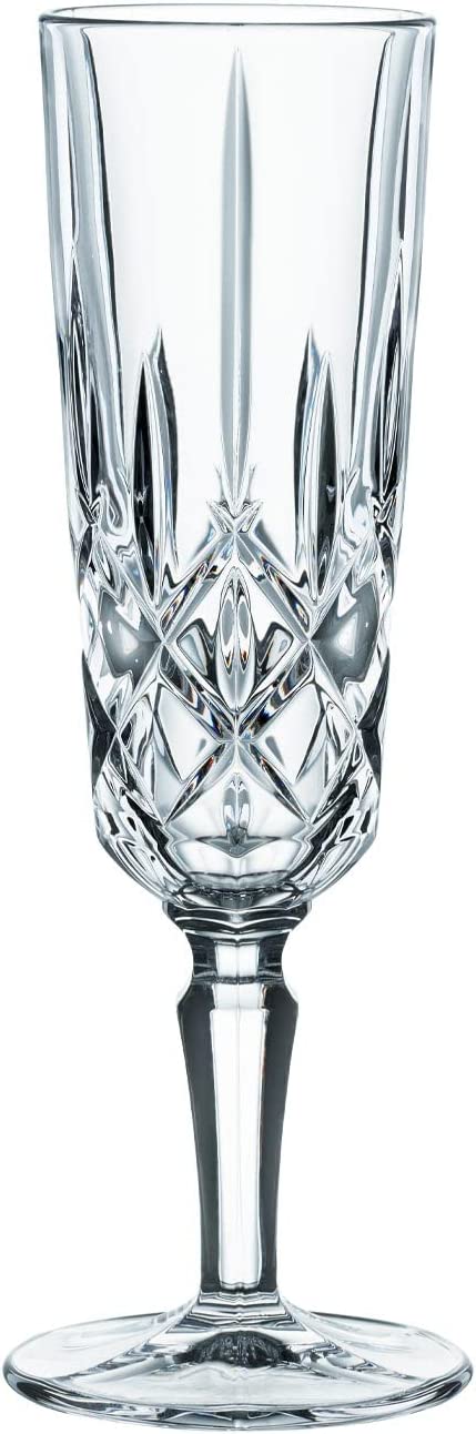 Spiegelau & Nachtmann, Set of 6 Champagne Flutes, Crystal Champagne Flutes, 155 ml, noblesse, 104896