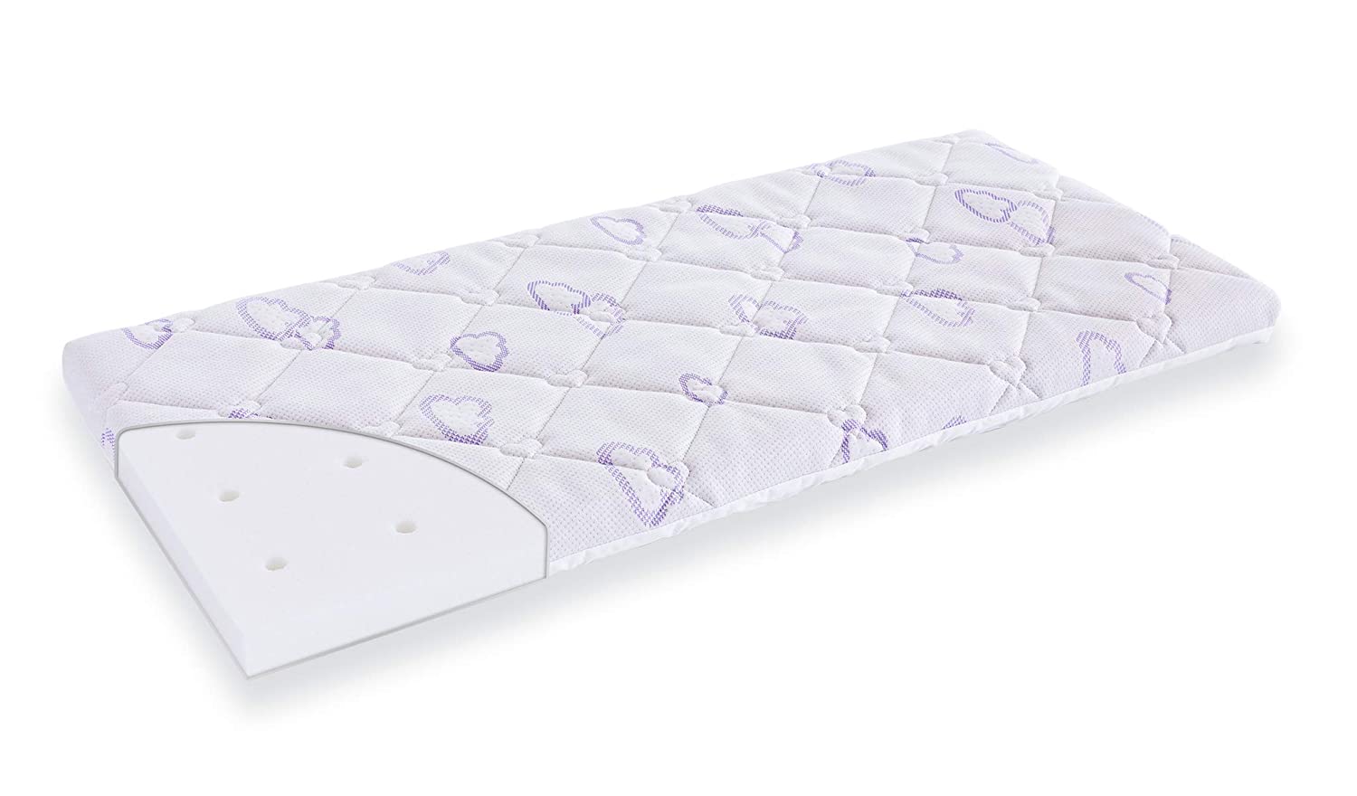 Traeumeland Träumeland Sleepy Mattress (Cradle, Pram, Bassinet)  40 X 90 Cm White