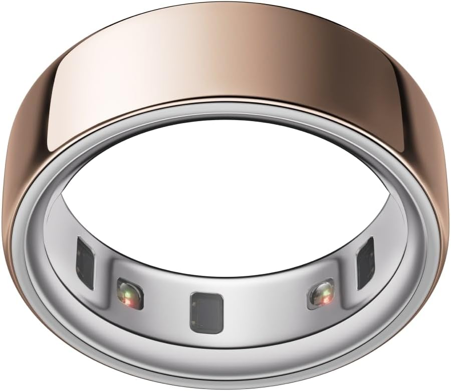 OURA Store Oura Ring 4 - Rose Gold - Size 15 - Smart Ring | Measure First with Oura Ring 4 Sizing Kit | Sleep Tracking Wearable - Heart Rate - Fitness Tracker - Up to 8 Days Battery Life