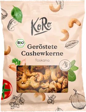 KoRo Cashew nuts with Tuscan spice, 150 g