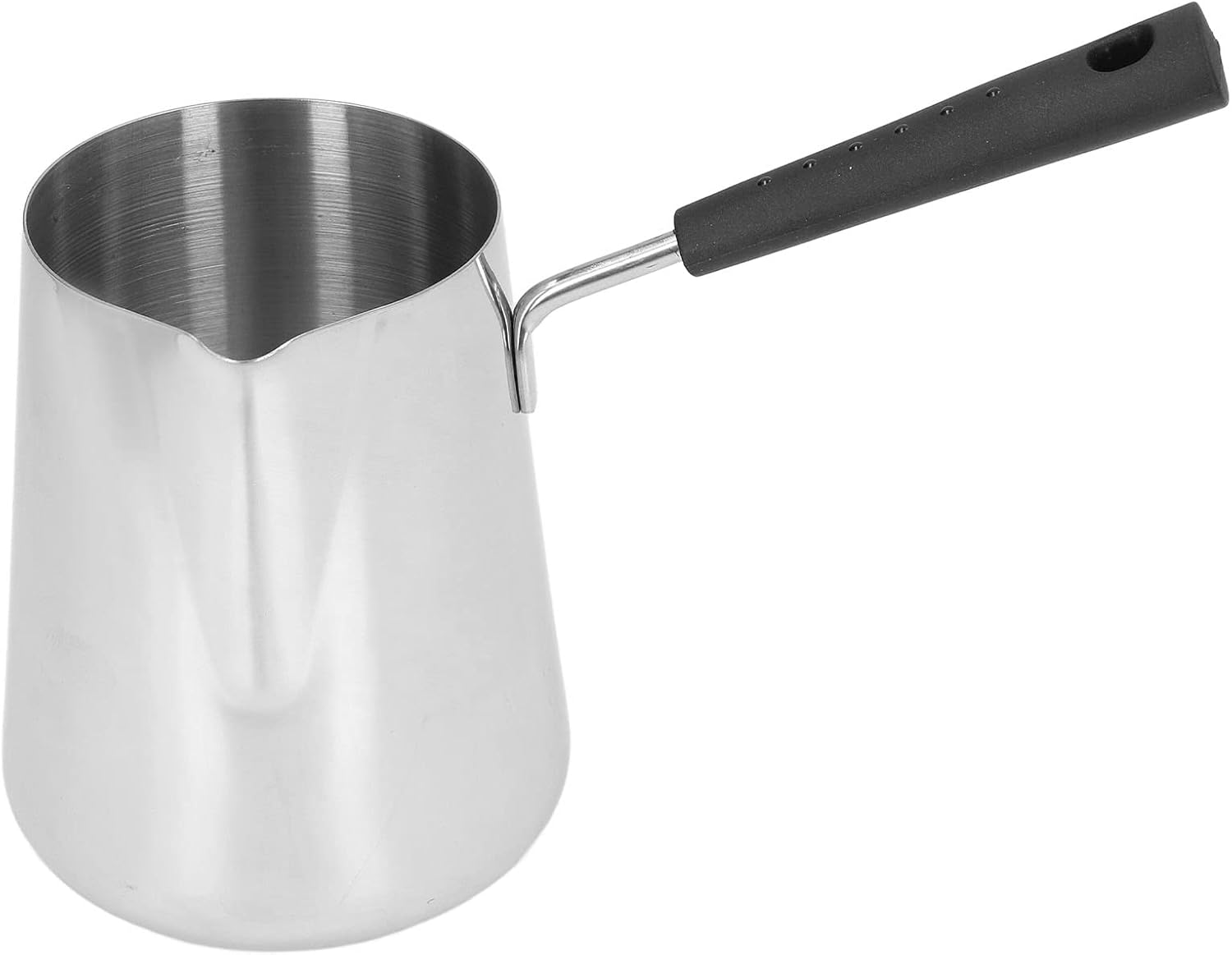 Alomejor Stainless Steel Butter Warmer with Spout for Home Cafe, 1000 ml Mini Coffee Heating Pot for Cooking, Easy Cleaning, 304 Stainless Steel, for Coffee Lovers or Hobby Cooks