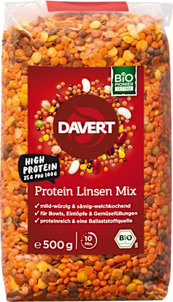 Davert Protein Lentil Mix, 500 g