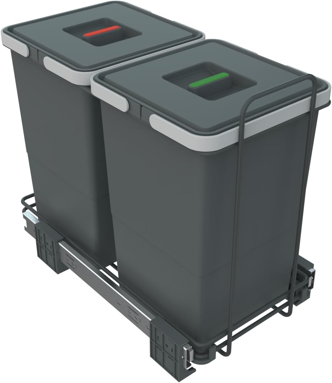 ELLETIPI Ecofil PF01 34 A2 Waste Removable for Base, Plastic and Metal, Grey, 23 x 45 x 36 cm