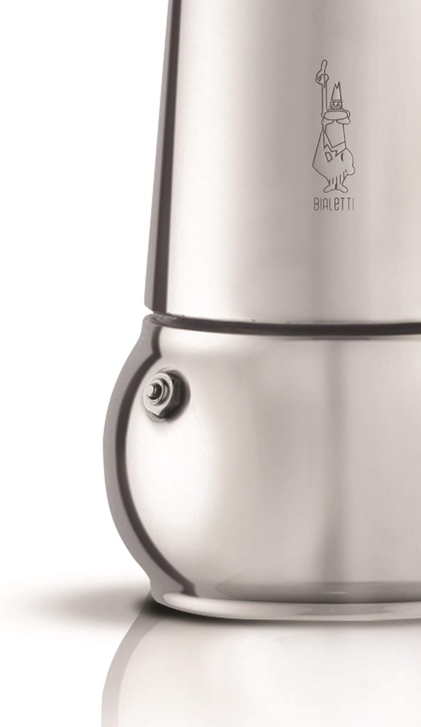 Bialetti 4645 "Class Induction 10 Cup Espresso Maker, Stainless Steel, Sil