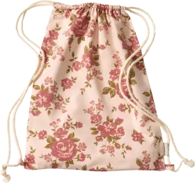 ALANA Gym bag with rose pattern, pink, approx. 32 x 40cm, 1 piece
