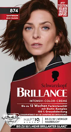 Schwarzkopf Brillance Hair color 874 Velvet Brown, 1 pc. 200 ml