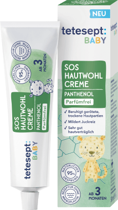tetesept Baby S0S Hautwohl Creme mit Panthenol, 50 ml