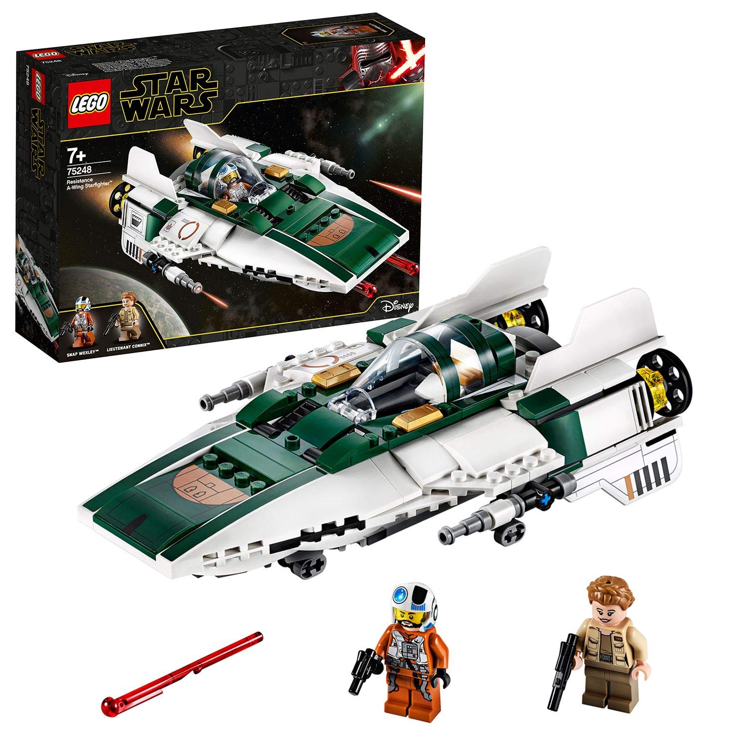 Lego 75248 Star Wars Resistance A-Wing Starfighter, Building Kit, Multi-Colour