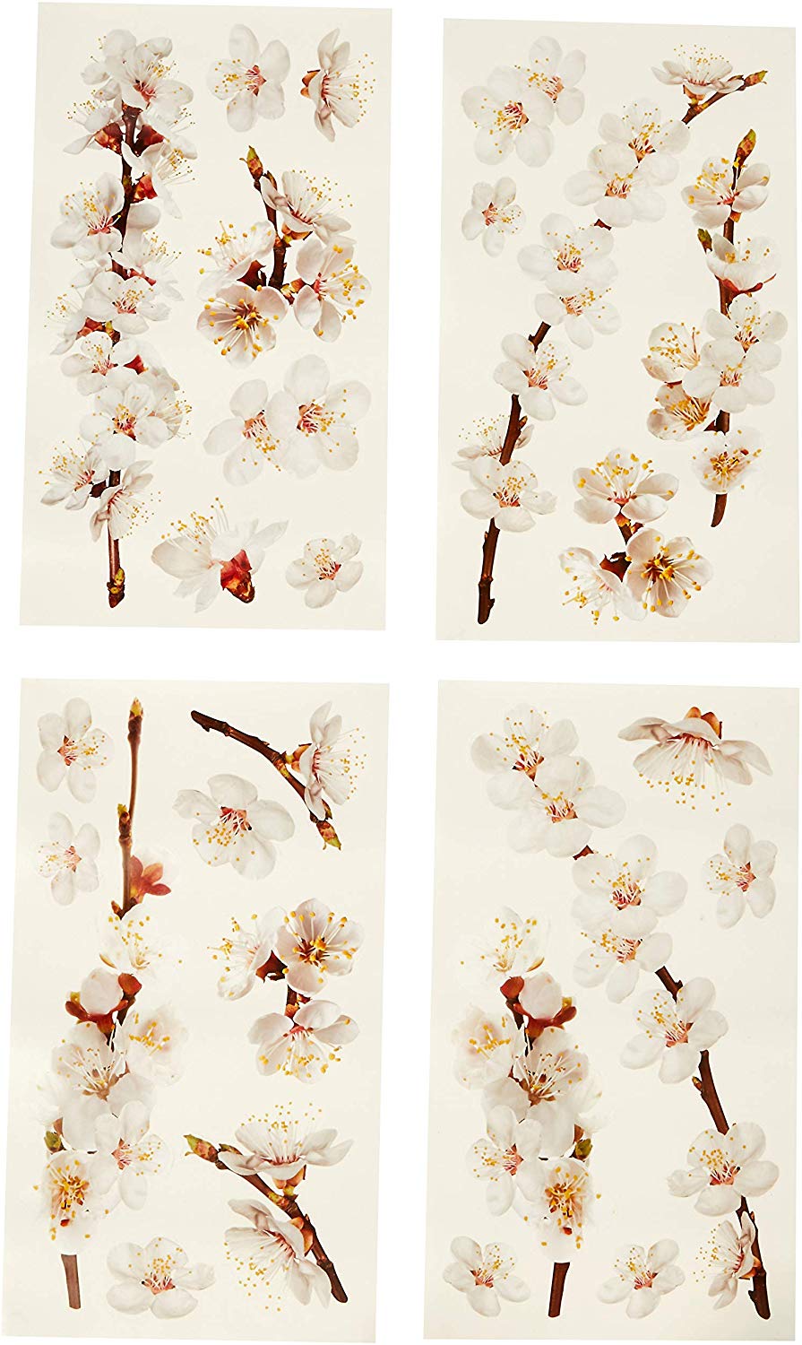 Roommates Repositionable Wall Stickers Dogwood Flowers