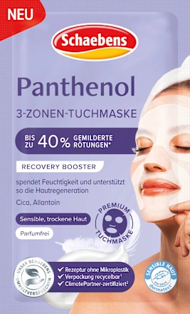 Schaebens Tuchmaske Panthenol 3-Zonen, 1 St