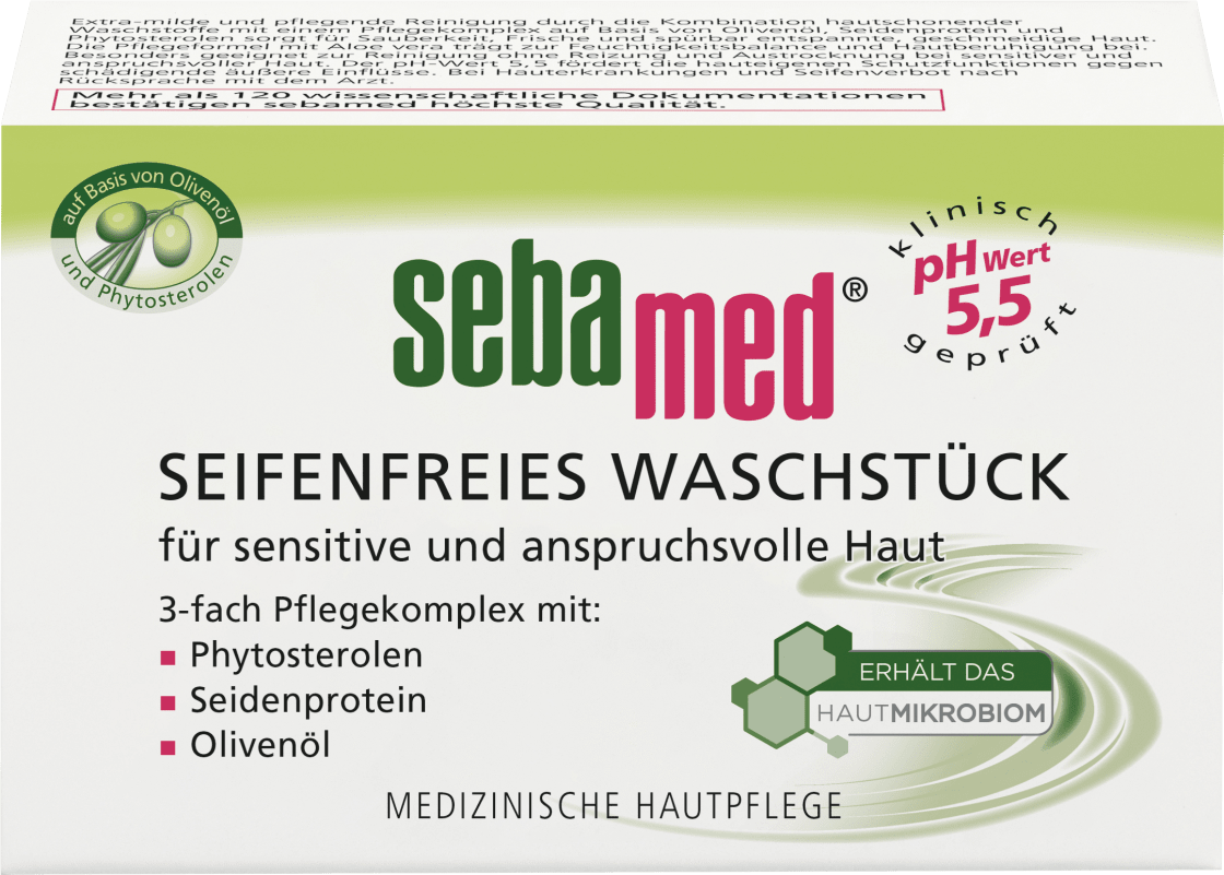sebamed Soap, Soap-Free, Olive, 150 G