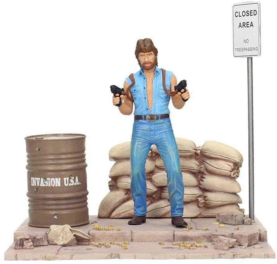 Sd Toys Matt Hunter (Chuck Norris) Luxury Diorama Set 18 Cm Tough Guy Mgm F