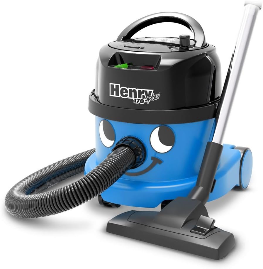 Numatic Henry 170 Plus dry vacuum cleaner, blue-black, including accessory set