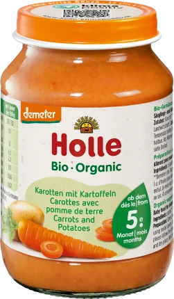 Holle baby food Vegetables carrots with potatoes, from the 5th month, 190 g