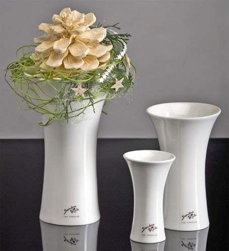 Sandra Rich Porcelain X Vase 22 White