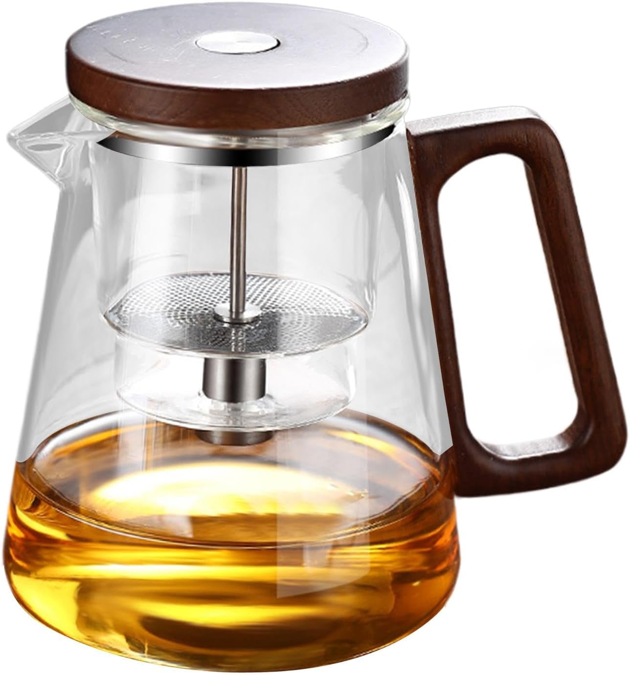 Enchanti Teapot, Teapot with Infuser, Witch Teapot, Enchanti Tea Witchcraft Teapot, Wooden Handle, Anti-scald and Removable for Cleaning