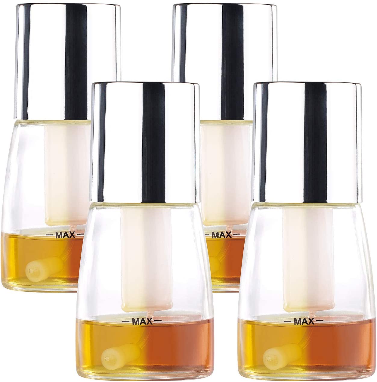 ROSENSTEIN & SOHNE Rosenstein & Söhne Atomiser: Set of 4 Decorative Vinegar & Oil Spray Bottles, 2 Stage Spray Function (Oil Atomizer)