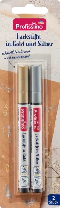 Profissimo touch-up pen set 2 pieces gold and silver, 1 piece