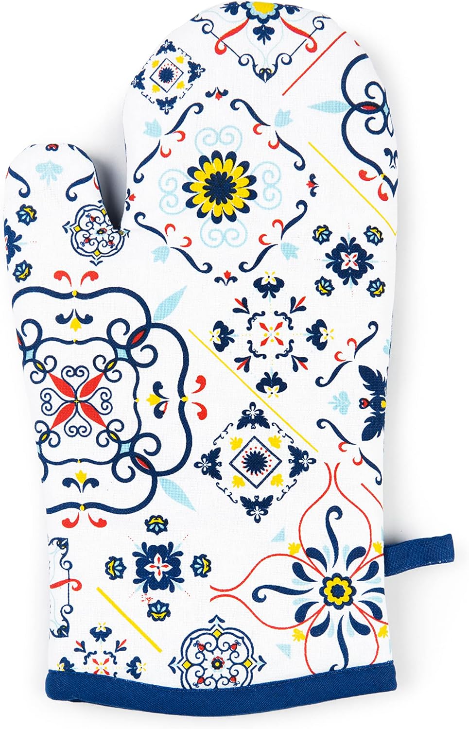 Excélsa Excelsa Vietri Color Oven Glove, One Size, 100% Cotton Lining, Polyester Filling