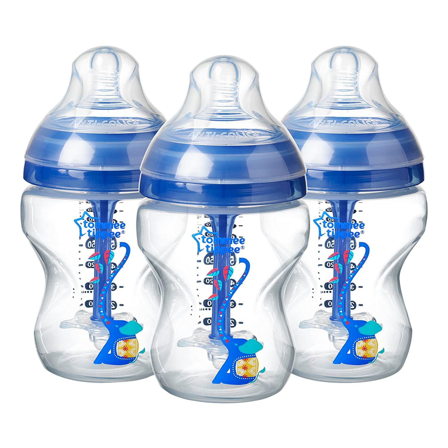 Tommee Tippee CTN-FED53 Breastfeeding Anti Colic Bottle 0+ Months BPA Free Clear 200g