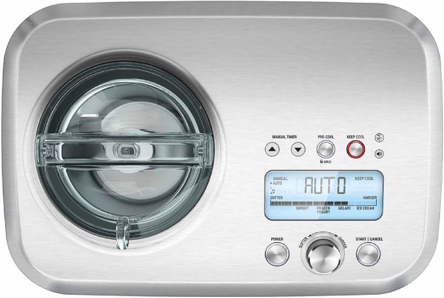 Sage BCI600UK the Smart Scoop Ice Cream Maker - Silver