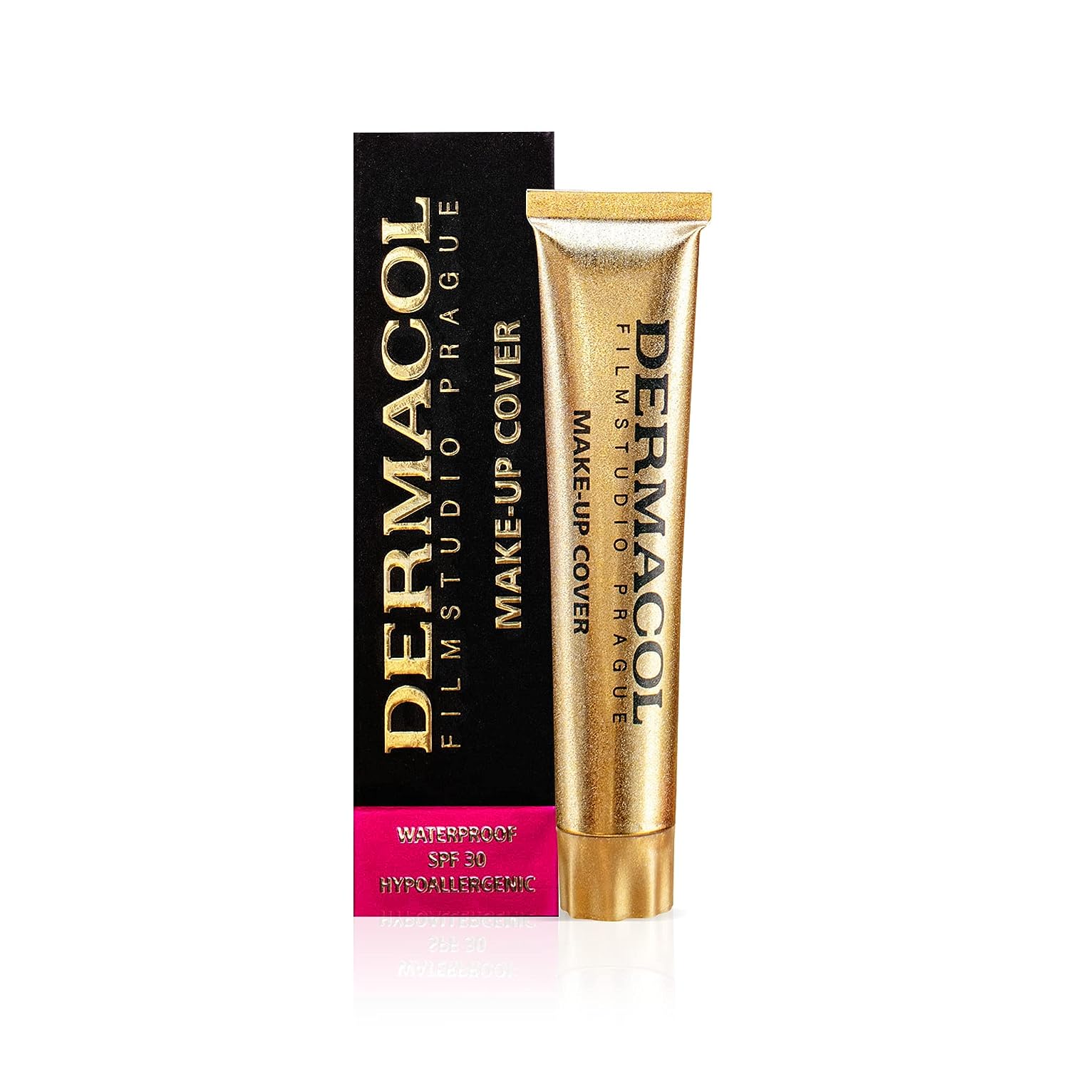 Dermacol Full Coverage Foundation, Liquid Makeup Matte Foundation with SPF 30, Waterproof Foundation for Oily Skin, Acne and Dark Circles, Long-Lasting Makeup Products, 30 g, Colour 222
