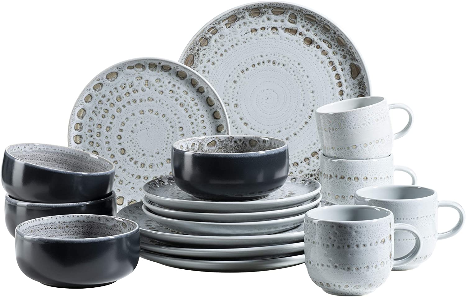 Maser Mäser 931745 Spicy Market Series Hand Painted Crockery Set For 4 People In 