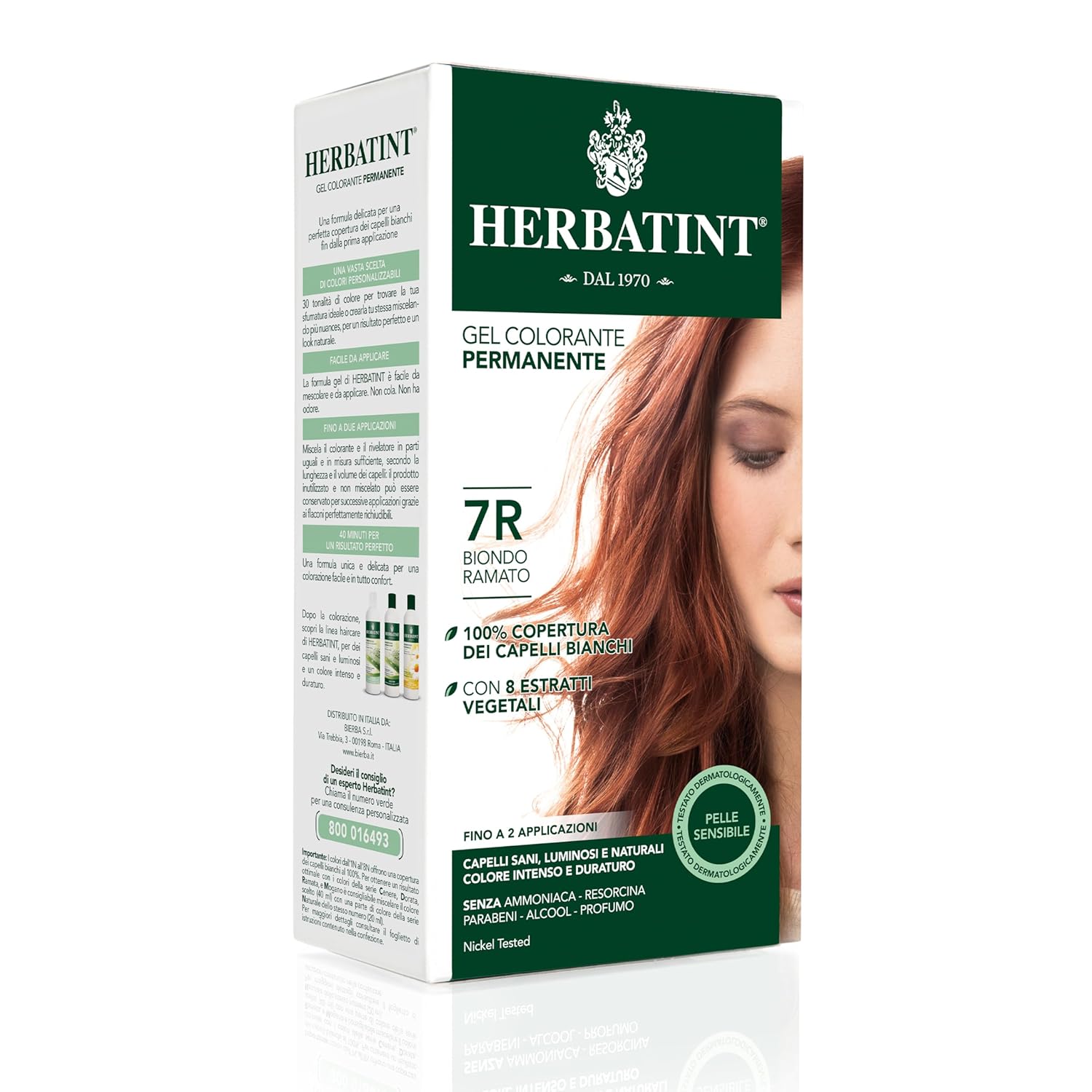 Herbatint Novavis hair dye | 7R Copper Blonde | 1 x 135ml