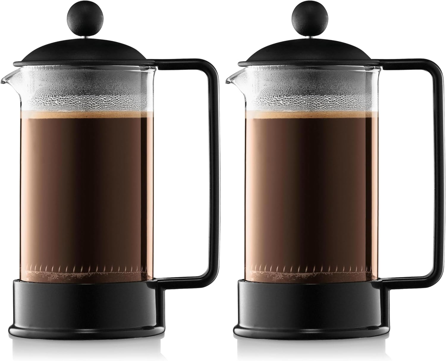 Bodum 1543-01SA-10 Brazil Coffee Maker 3 Cup 0.35 L Black (Pack of 2)