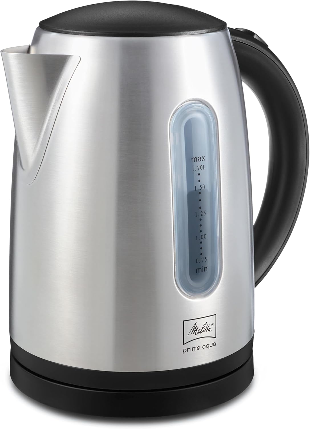 Melitta 10180-02 Prime Aqua Kettle, 1.7 Liter, Silver/Black