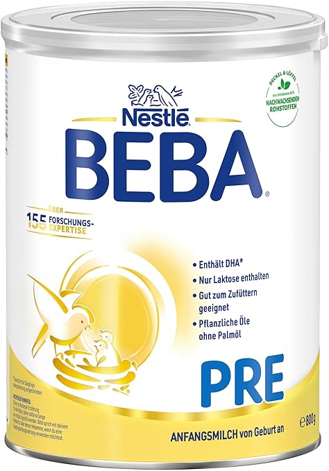 BEBA Pre Anfangsmilch Anfangsnahrung Von Geburt An, 800g