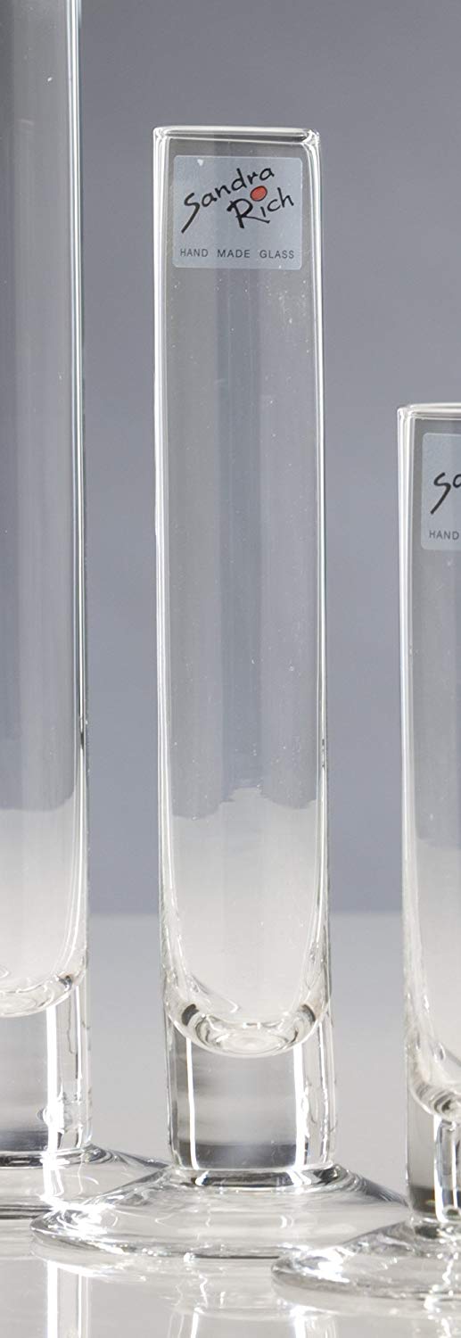 Sandra Rich footed glass vase SOLIFLEUR 20cm