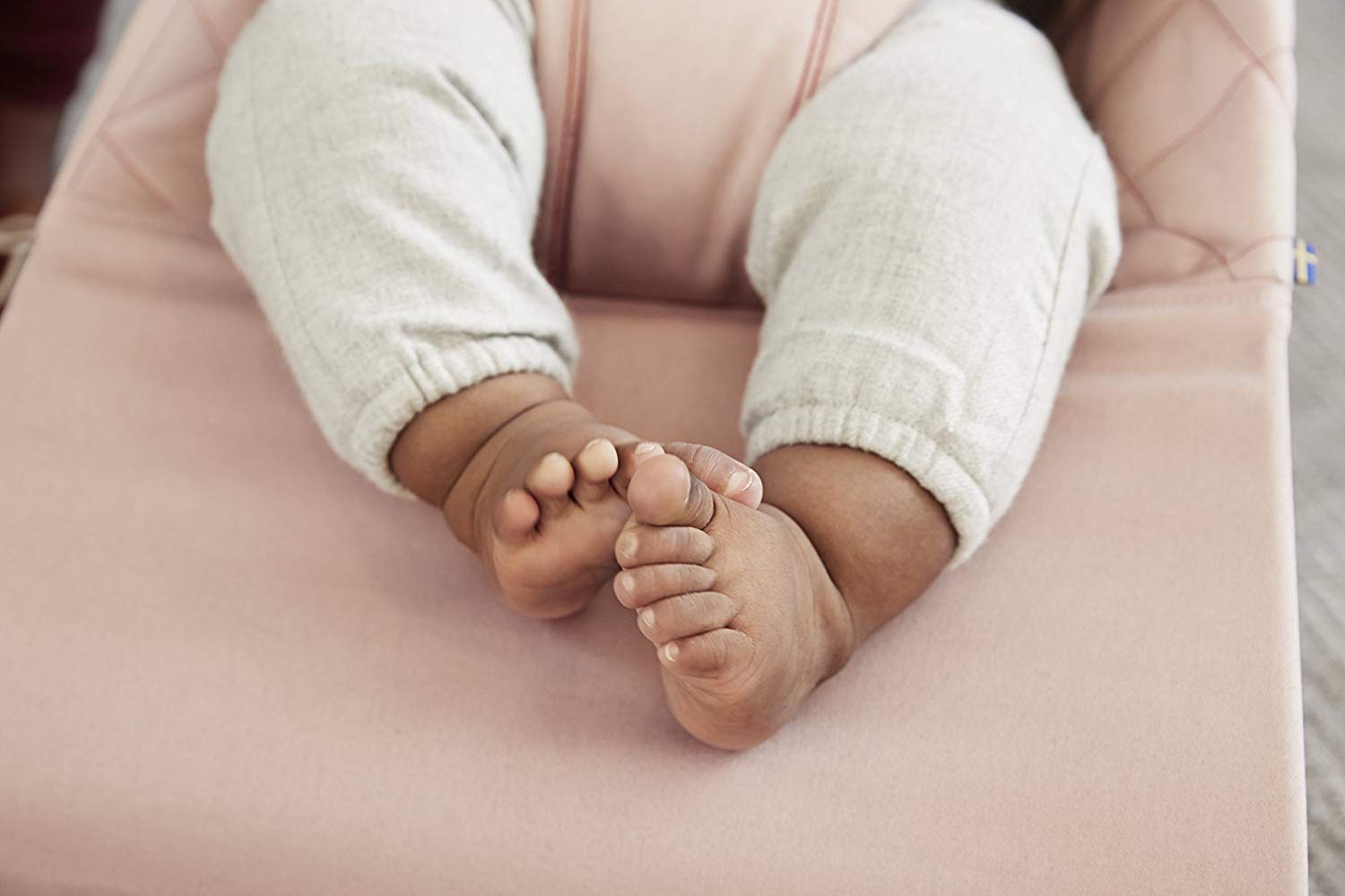 Baby Bjorn BABYBJÖRN Bliss Baby Rocker, Cotton, Dusky Pink