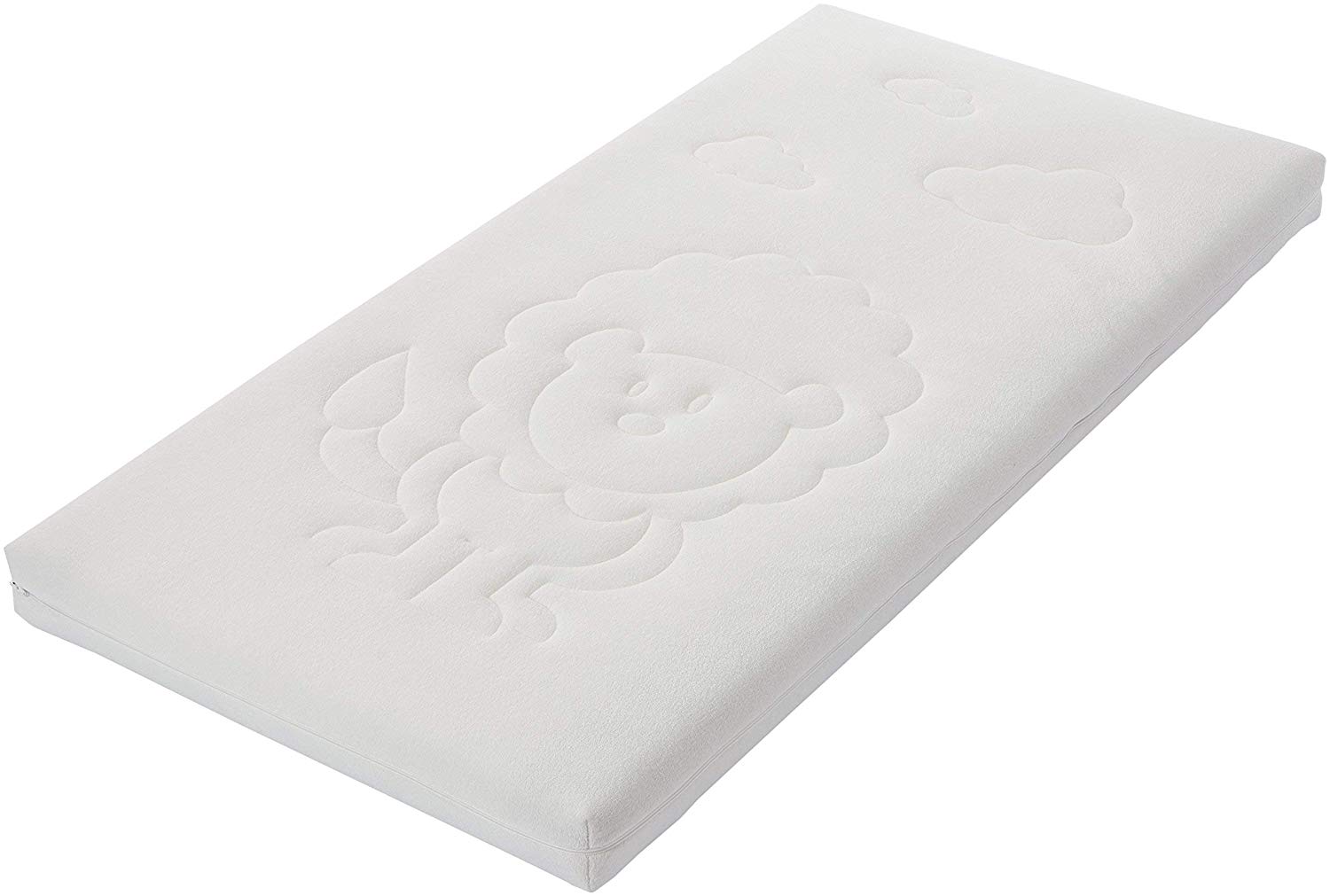 AmazonBasics Cold Foam Mattress with 2 Hardness Levels for Babies and Toddlers, 60 x 120 cm
