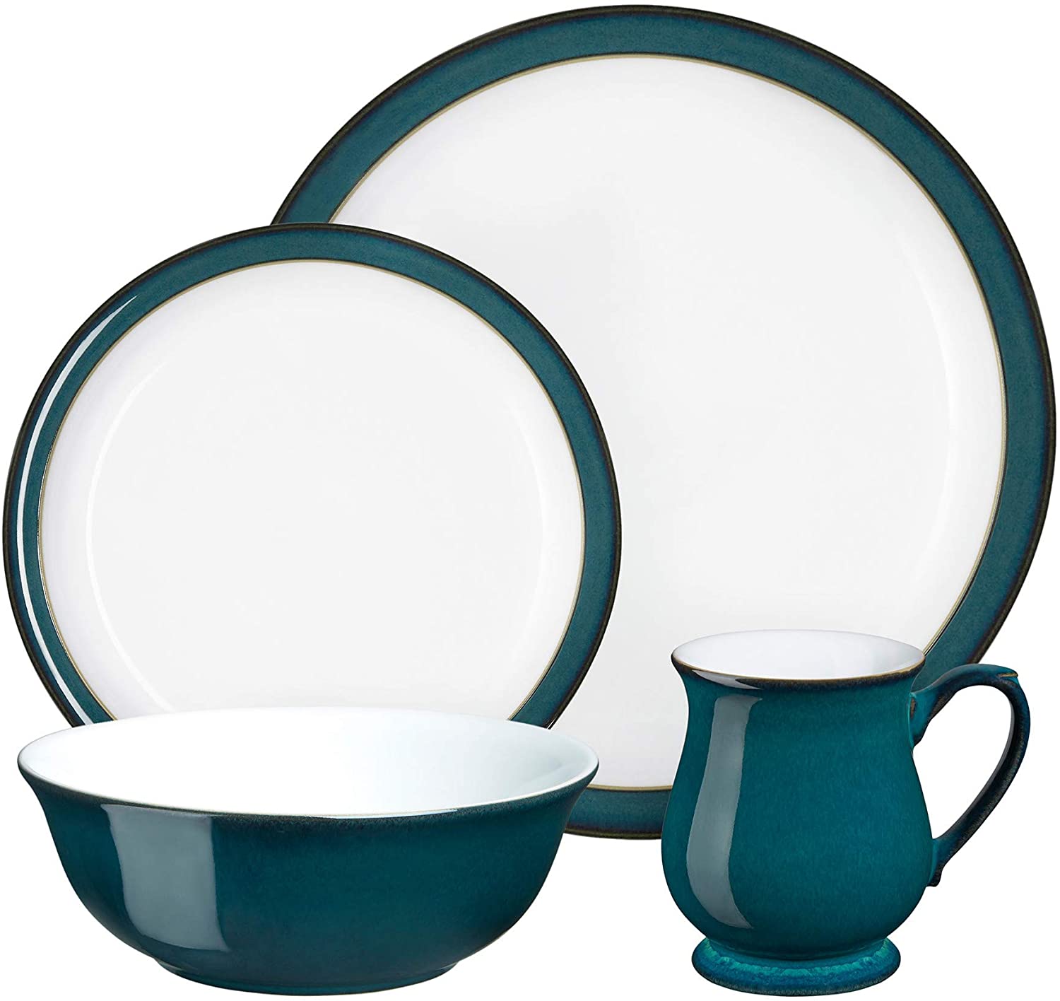 Denby Elements 405048752 Place Setting Set Stoneware Dark Blue