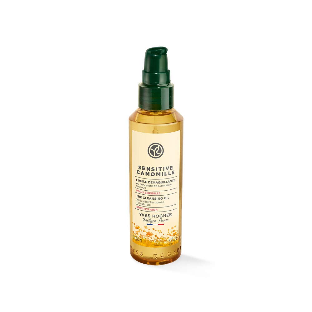 Yves Rocher Sensitive Camomille Cleansing Oil Silky Makeup Remover 1 x 150ml Bottle