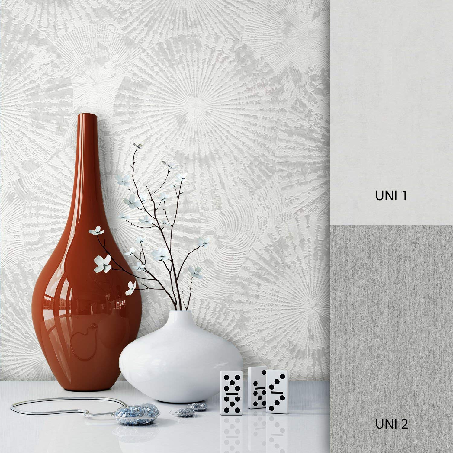 Newroom Design Newroom Wallpaper Grey Non-Woven Pattern Pattern Pattern Modern Elegant Des