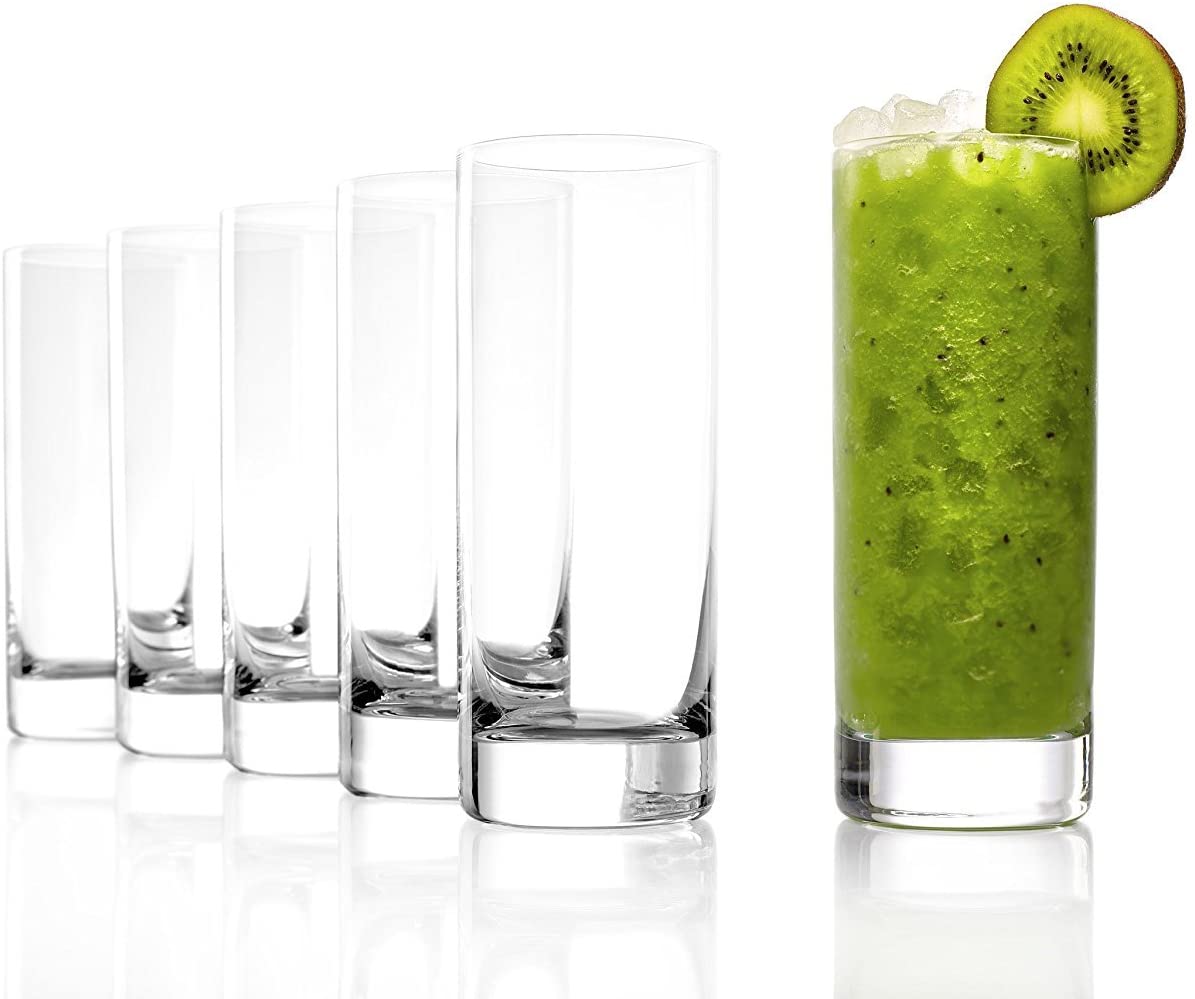Stölzle Lausitz Water glasses from the New York Bar series, set of 6, dishwasher safe, large juice glasses, universal glasses made of lead-free crystal glass, high quality (450 ml)