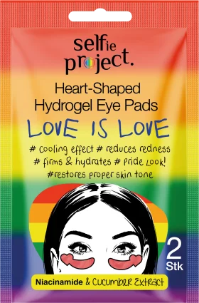 Selfie Project Eye pads Hydrogel Heart-Shaped Love is Love (1 pair), 2 pcs