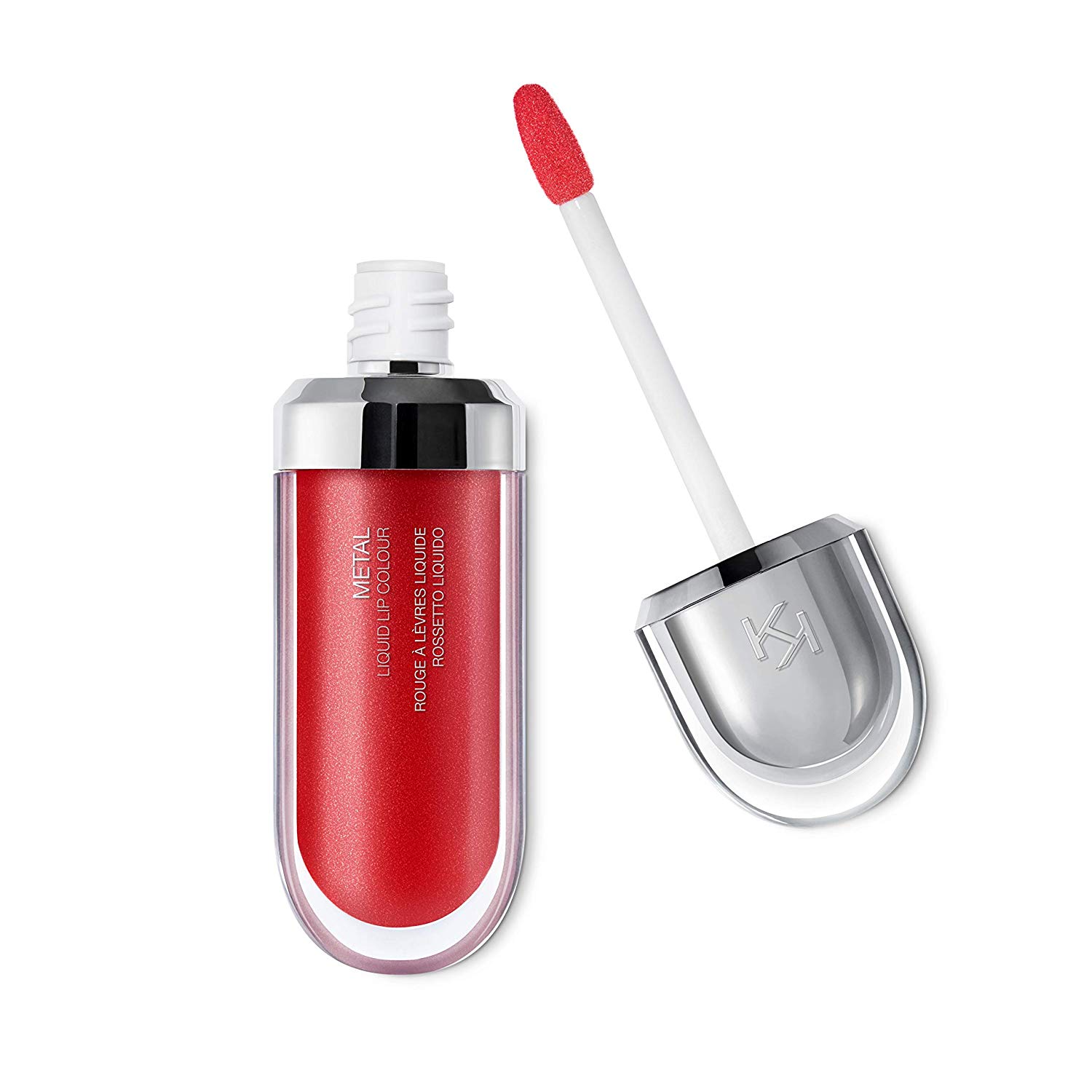 KIKO Milano Metal Liquid Lip Colour 05 Liquid Lipstick with Metallic Finish and High Coverage, rot classic ‎05