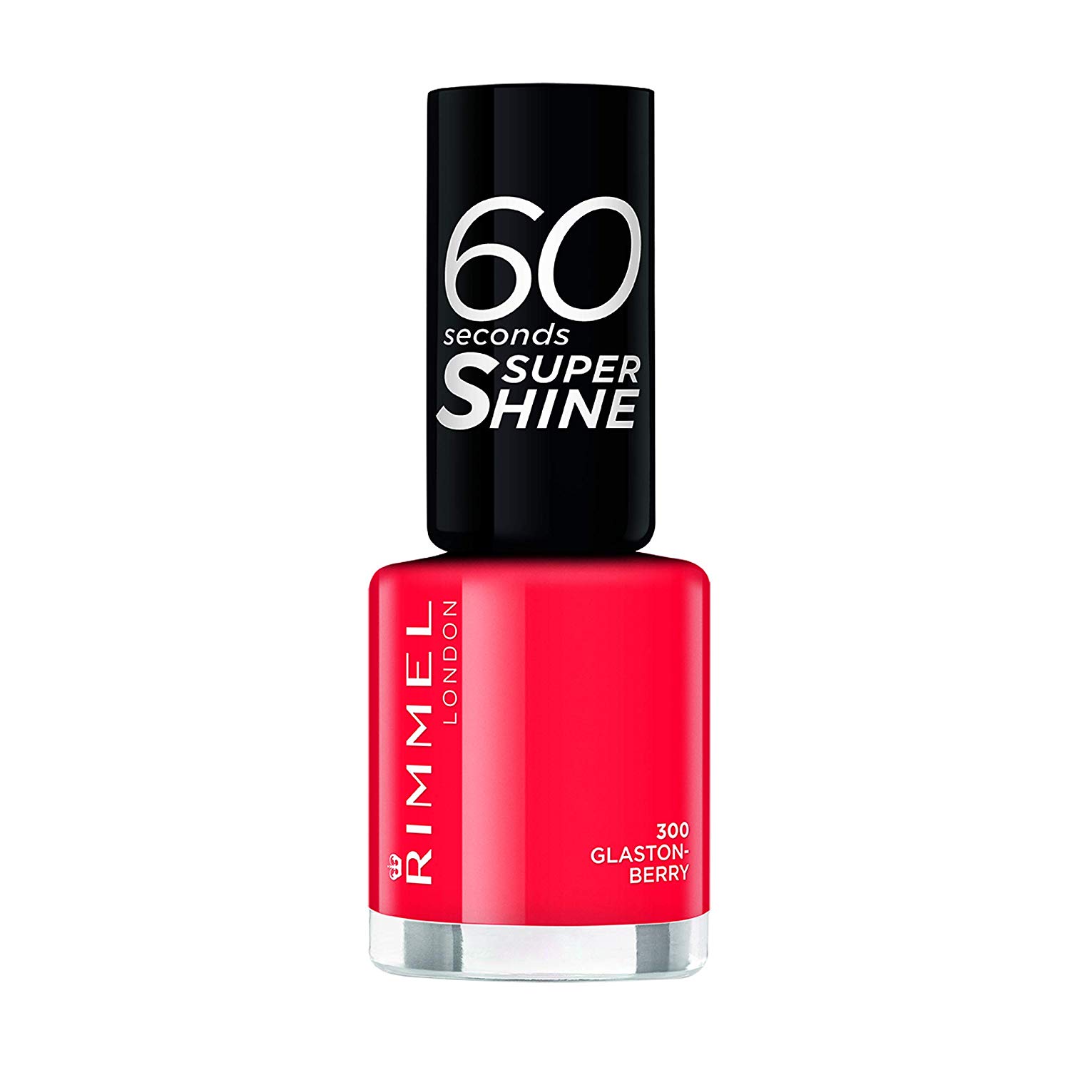 Rimmel London 60 Seconds Super Shine Nail Polish by Rita Ora - 8ml, ‎glaston-berry