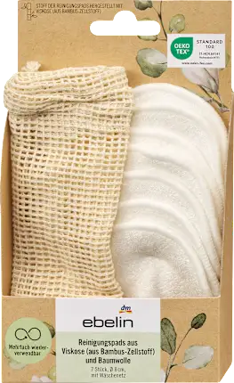 Cleaning pads with laundry net, 7 pieces