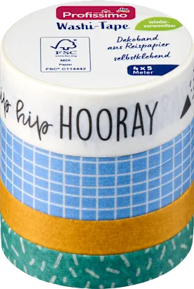 Profissimo Washi tape \"All the best\", 4 pcs