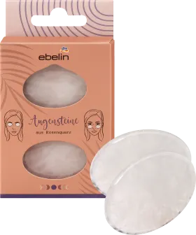ebelin eye stones made of rose quartz Beauty of Orient, 2 pcs