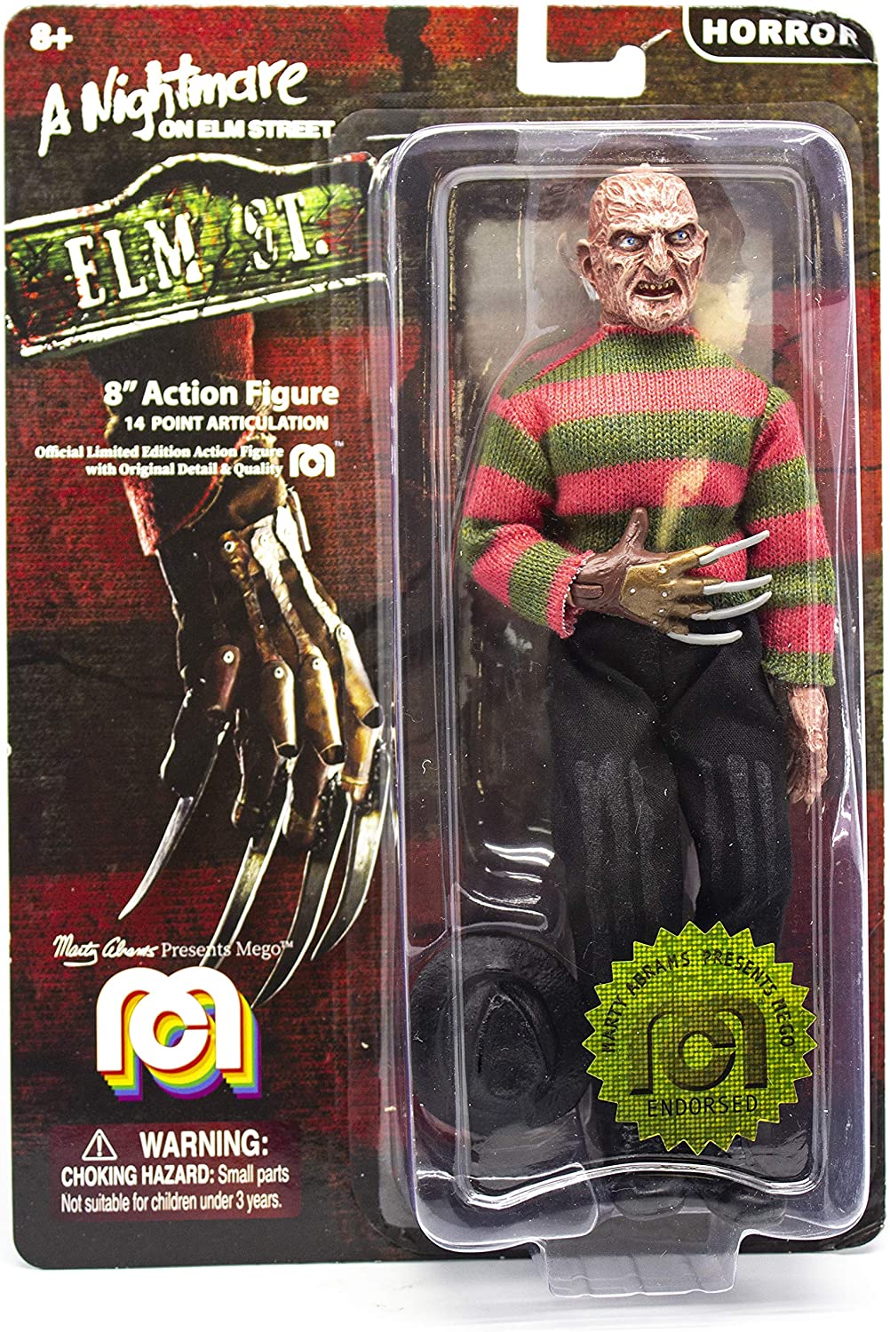 Mego Nightmare On Elm Street Freddy Krueger 8 Inch Action Figure