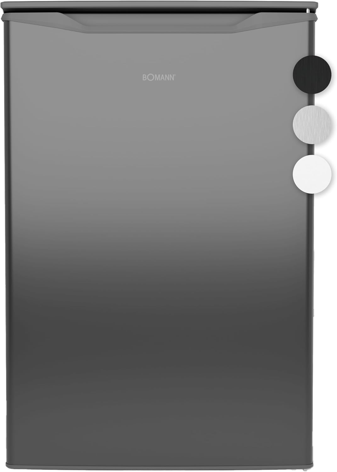 Bomann Store Bomann Freezer | 87L | Energy Efficient, Quiet & Small | ≤ -18 °C, Infinitely Adjustable | 3 Drawers & Ice Cube Tray | 4 Star Freezer Compartment, Door Hinge Changeable | GS 7253 inox