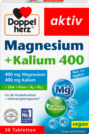 Doppelherz Magnesium 400 + potassium 30 pcs., 60 g