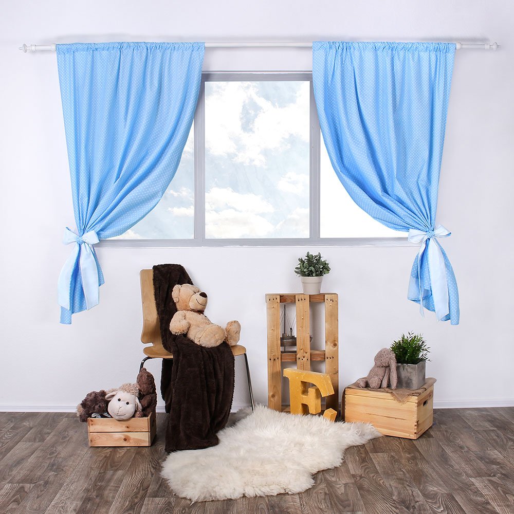 Lulando M00007912 Children's Room Curtains with Two Tie Straps for Decorati